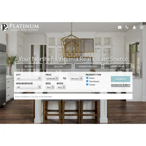 Platinum Group Real Estate home page