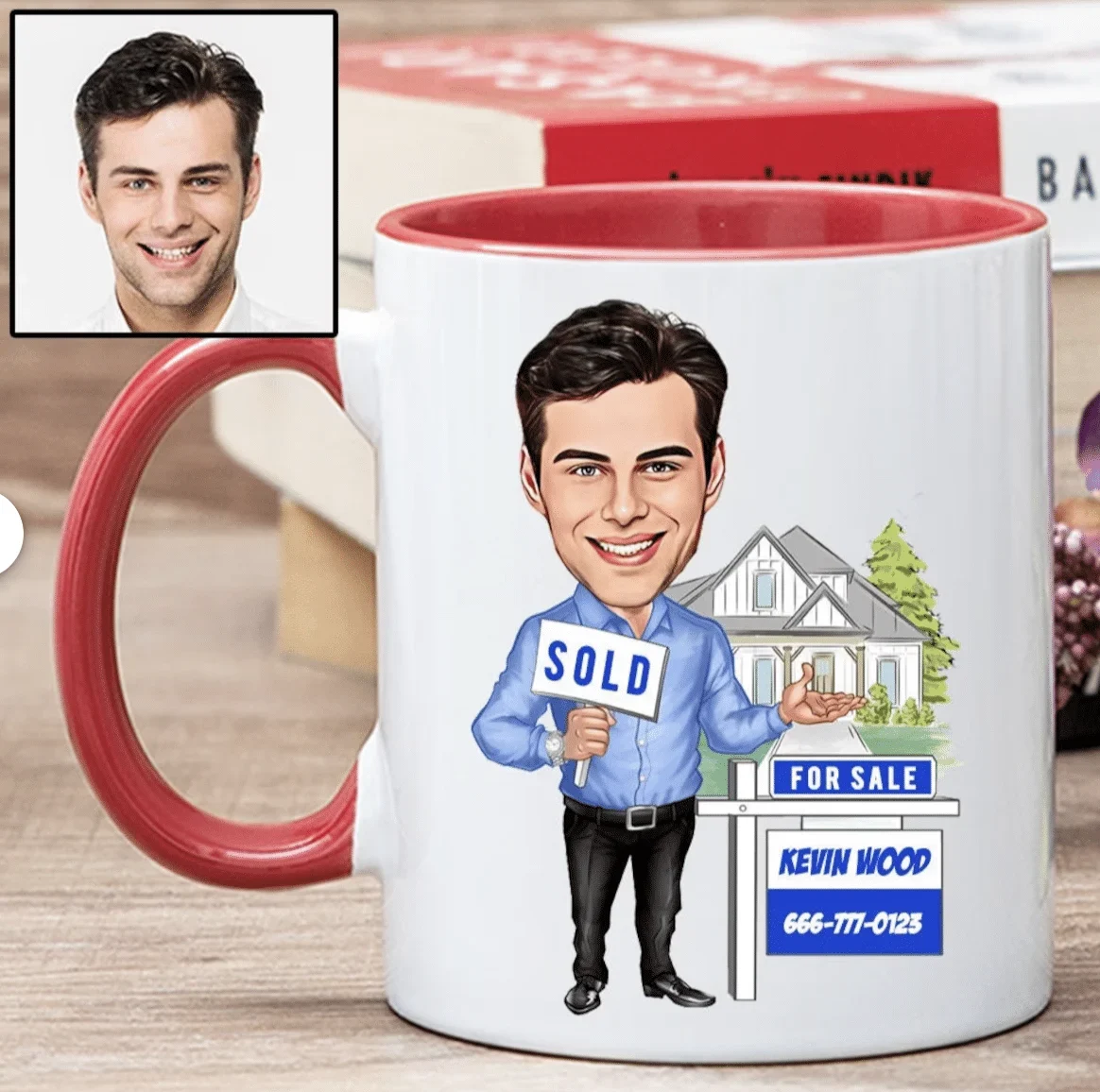 Example of a custom mug of your mug