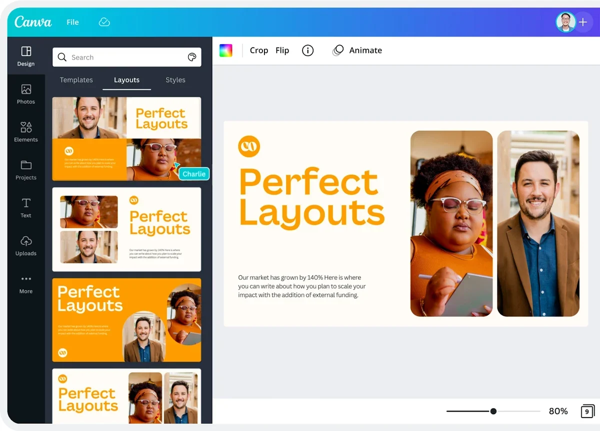 Design your brand kit using Canva.