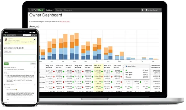 Screenshot of OwnerRez owner dashboard