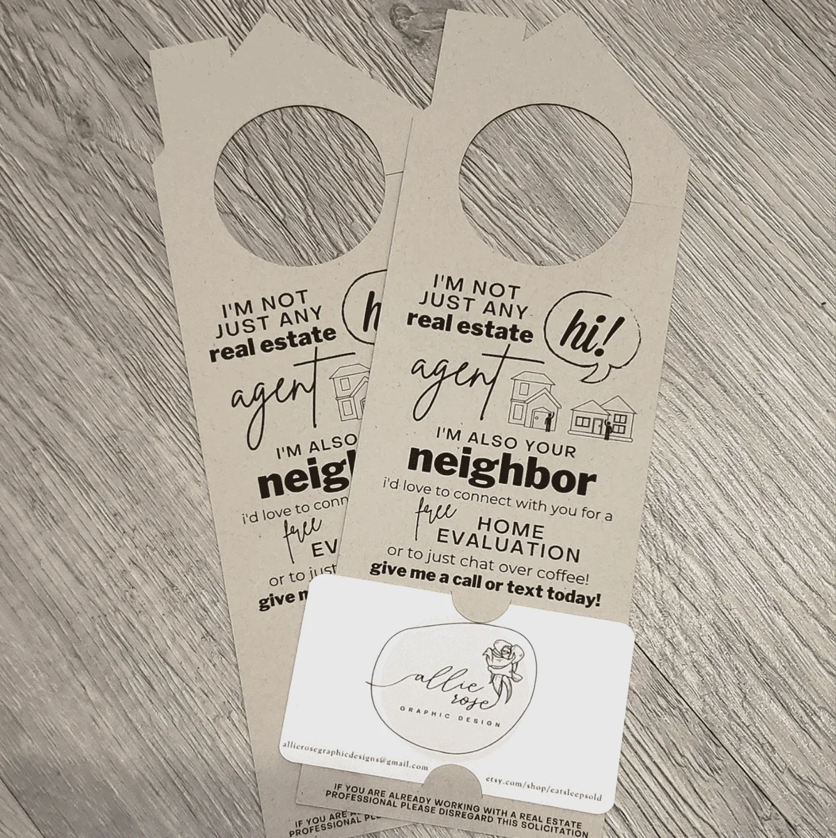 Not just any neighbor door hanger
