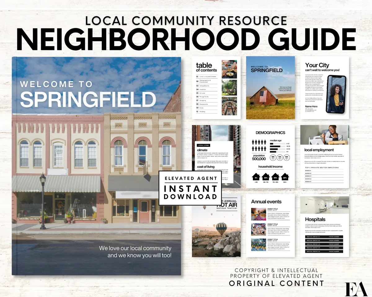 Template for neighborhood guide
