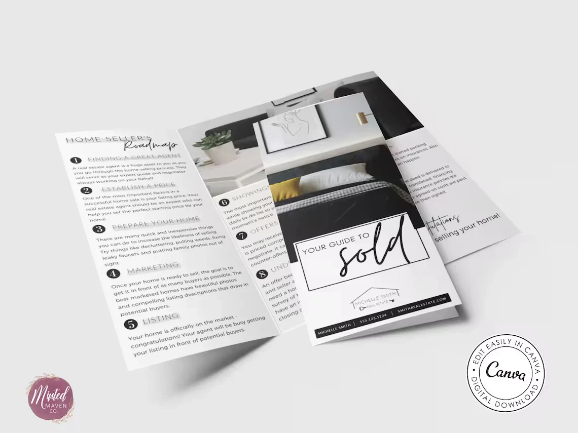 Seller's guide brochure example.