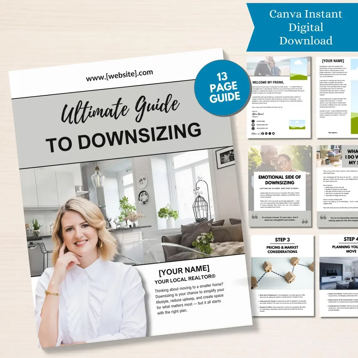 Example of a ultimate guide to downsizing template.
